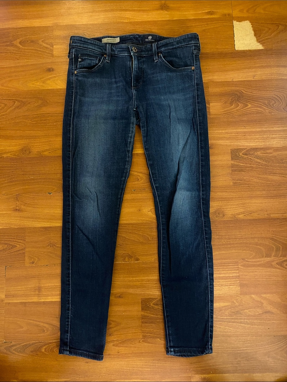 Ag Adriano Goldschmied Petite Super Skinny Jeans - Dark Blue